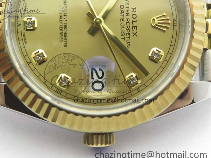 MiroTime 0517 DateJust 41 126333 SS YG ARF 1:1 Best Edition 904L Steel YG Diamonds Dial on Jubilee Bracelet A Packable 3221